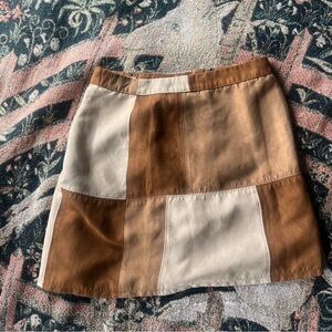 Hollister Tan and Cream Mini Skirt—FREE SHIPPING